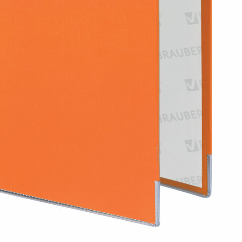 картинка Папка-регистратор, А4, корешок 80 мм, до 600 л, ПВХ, оранжевый, с карманом, BRAUBERG, 227199 от магазина Альфанит в Кунгуре