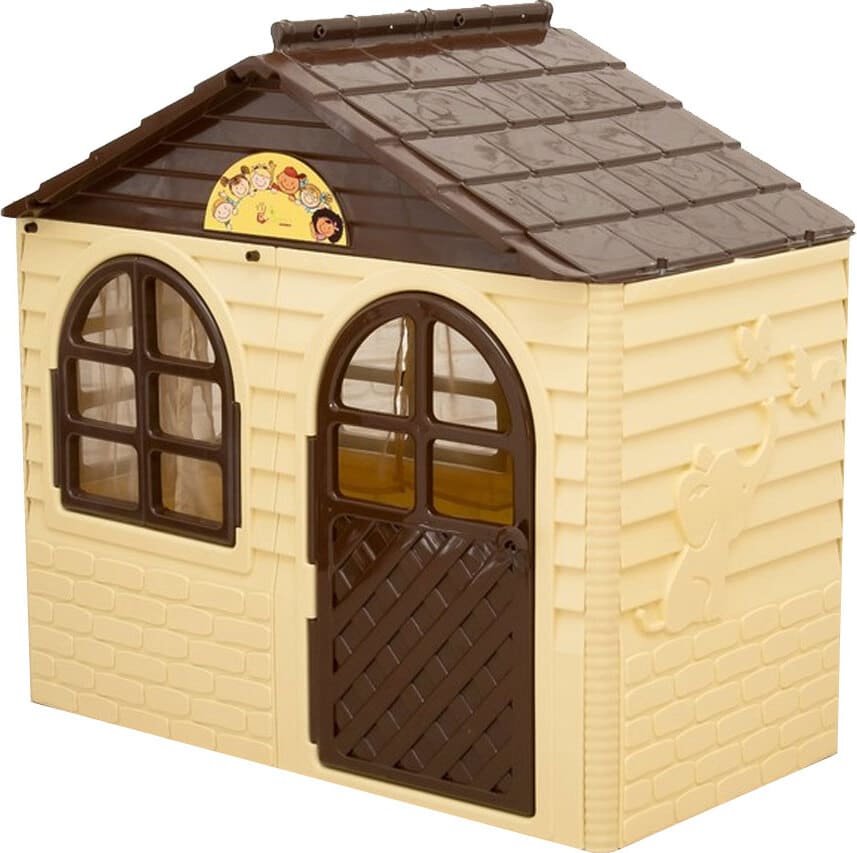 картинка Дом детский, № 1, бежевый с коричневым, DOLONI-TOYS, 025500/12  от магазина Альфанит в Кунгуре