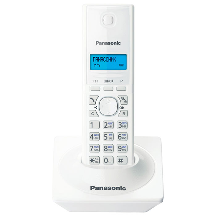 картинка Радиотелефон Panasonic KX-TG1711RUW, белый от магазина Альфанит в Кунгуре