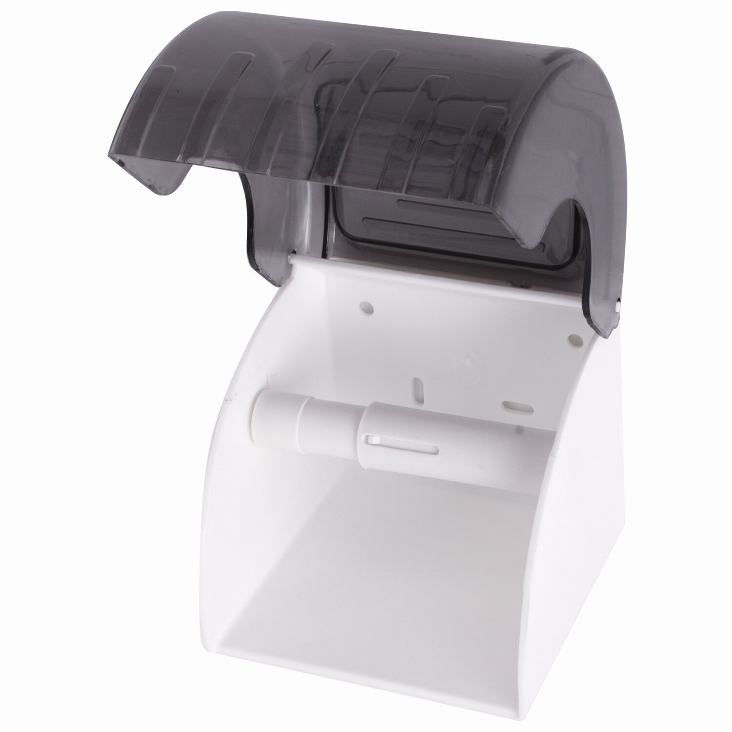 картинка Диспенсер для туалетной бумаги, пластик, тонированный серый, бытовой, LAIMA, 605044 от магазина Альфанит в Кунгуре