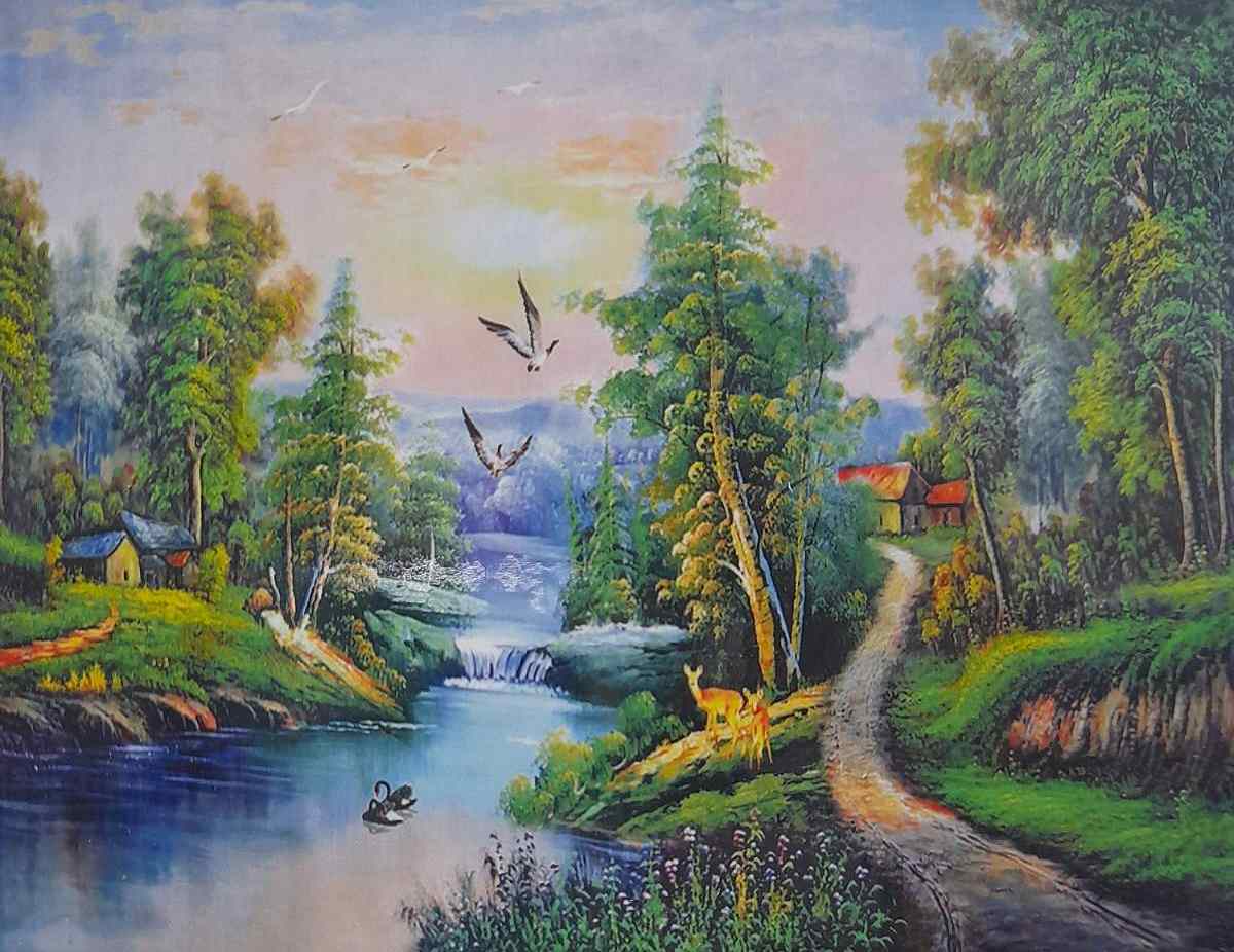 картинка Алмазная картина, 40*50 см, на подрамнике, полная выкладка, ZFA70590 от магазина Альфанит в Кунгуре