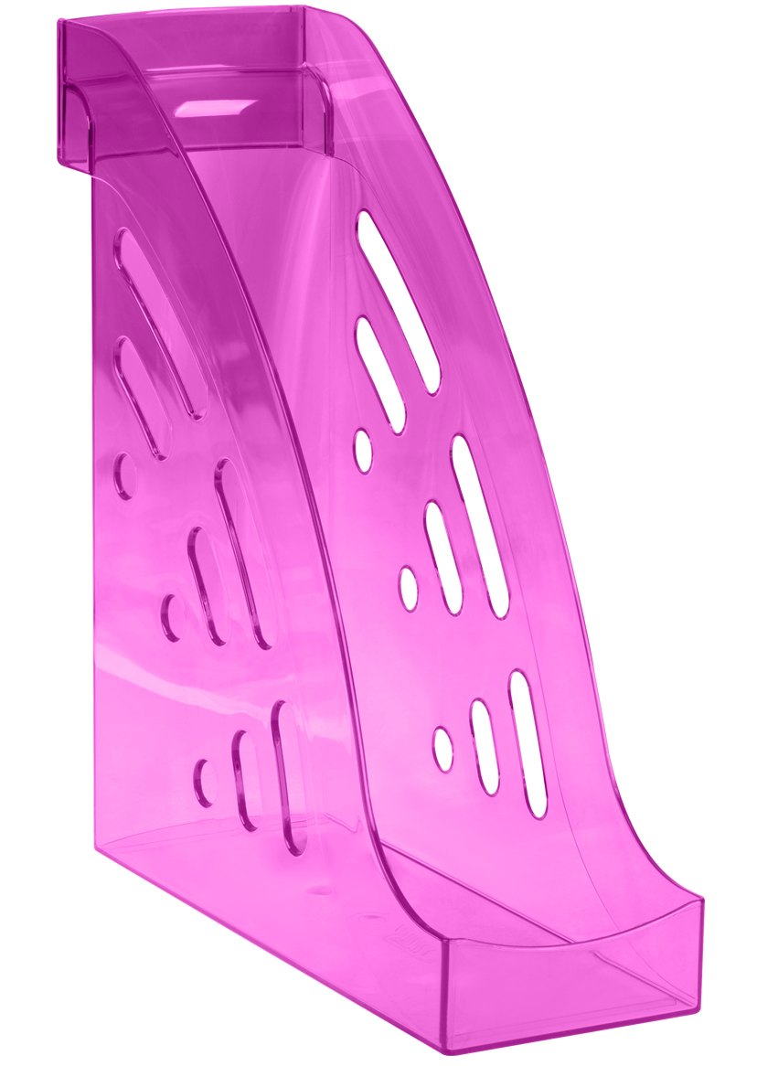 картинка Лоток для бумаг вертикальный 1 отдел, 286*285*95 мм, пластик, фиолетовый тонированный, "Эксперт", СТАММ, ЛТВ-31155 от магазина Альфанит в Кунгуре