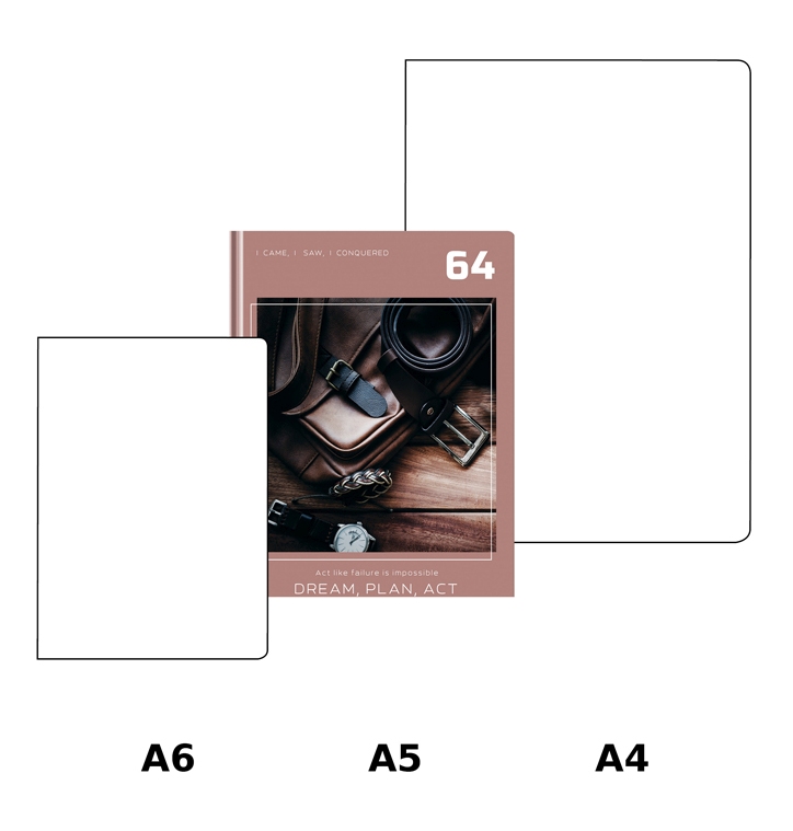 картинка Блокнот, А5, 64 л, клетка, сшитый блок, "Мечтай и действуй", BG, ББ5т64_лм 11143 от магазина Альфанит в Кунгуре