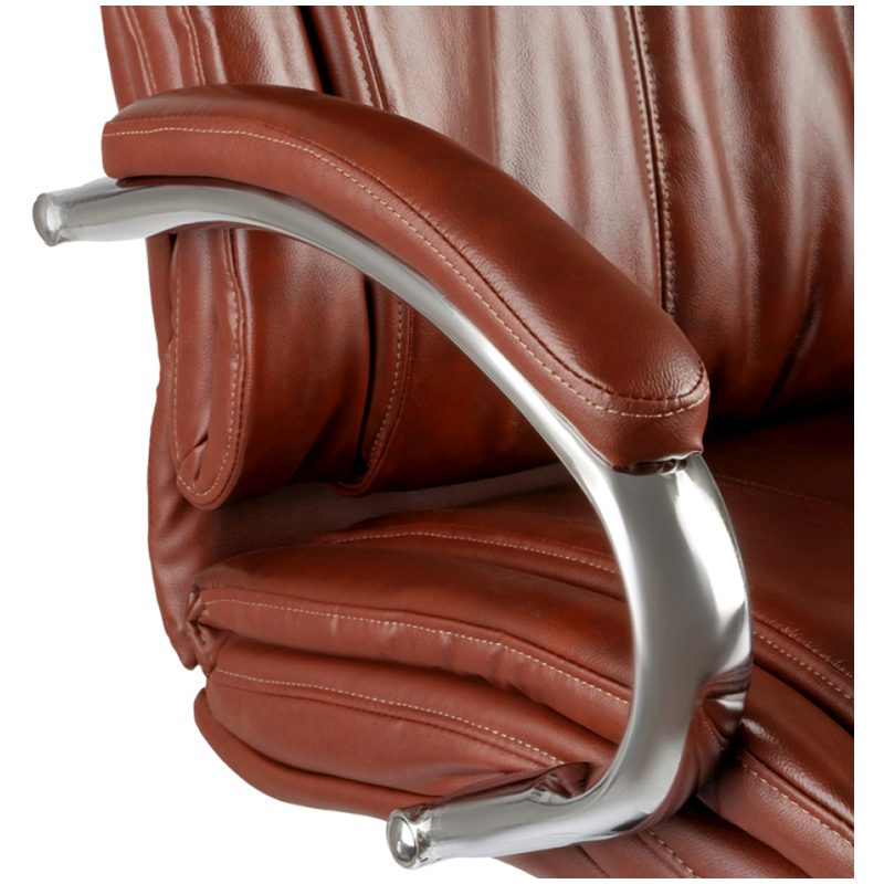 картинка Кресло руководителя Helmi "Strength HL-ES04", кожа натуральная, бордовый, прочный, 311367 от магазина Альфанит в Кунгуре