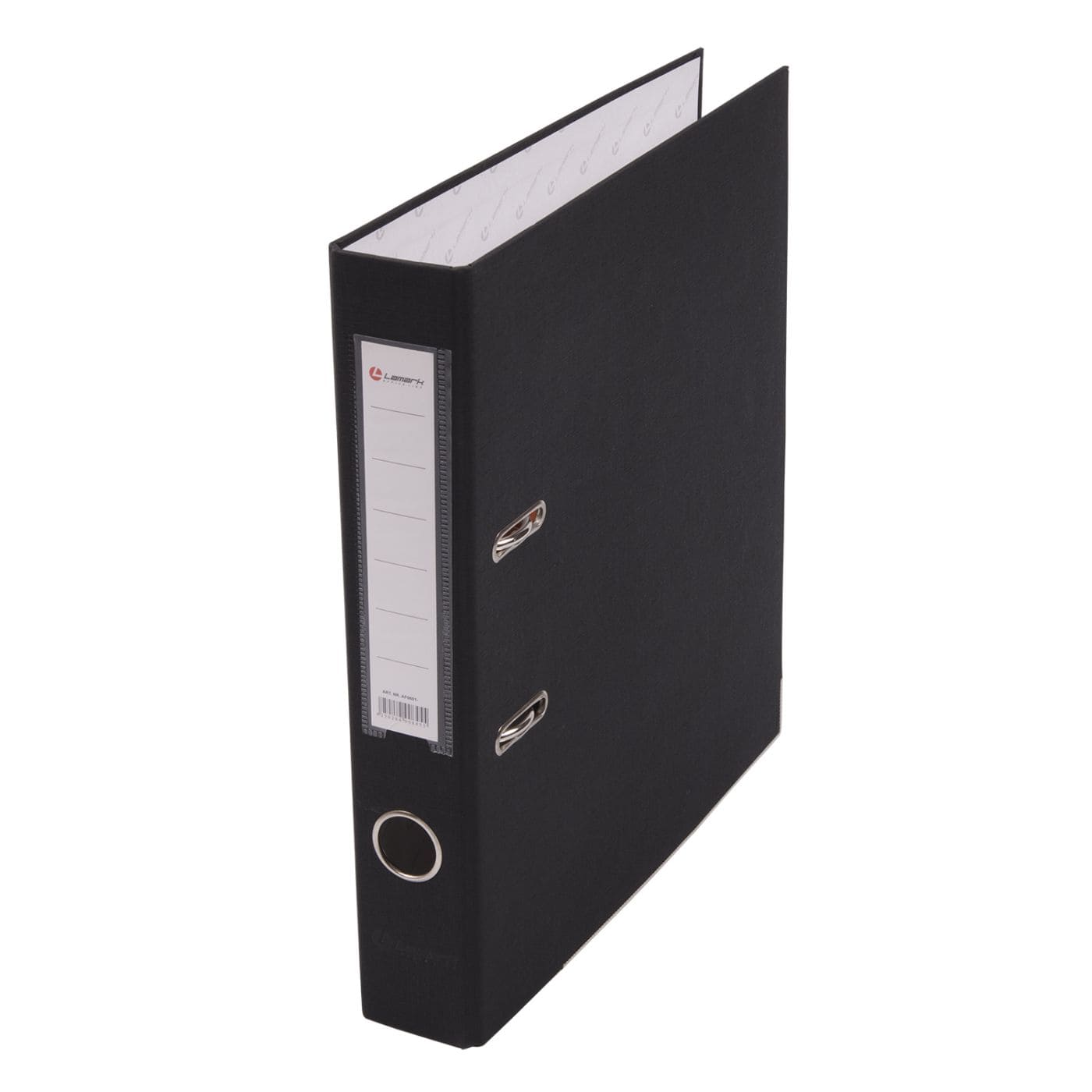 картинка Папка-регистратор, А4, корешок 50 мм, до 300 л, картон, черный, с карманом, Lamark, AF0601-BK от магазина Альфанит в Кунгуре