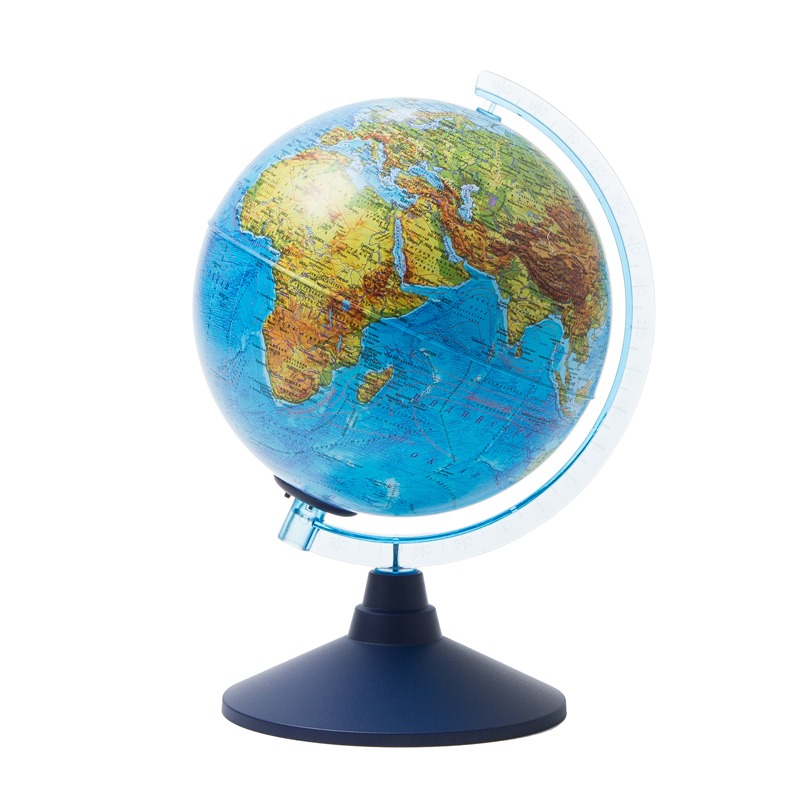 картинка Глобус физико-политический, 21 см, с подсветкой, на подставке, на батарейках, Globen, Ве012100250 от магазина Альфанит в Кунгуре
