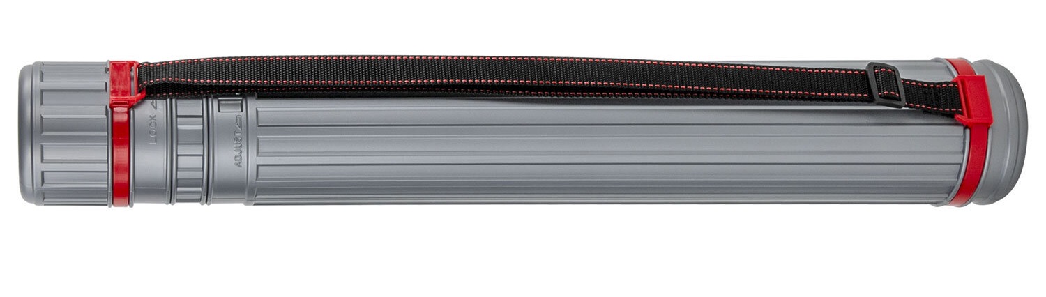 картинка Тубус А0, диаметр 8,5 см, длина 65-100 см, телескопический, с ремнем, серый, BRAUBERG, 271257 от магазина Альфанит в Кунгуре