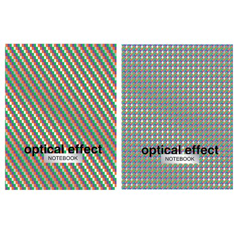 картинка Блокнот, А5, 64 л, клетка, сшитый блок, "Optical effect", BG, 8991 от магазина Альфанит в Кунгуре