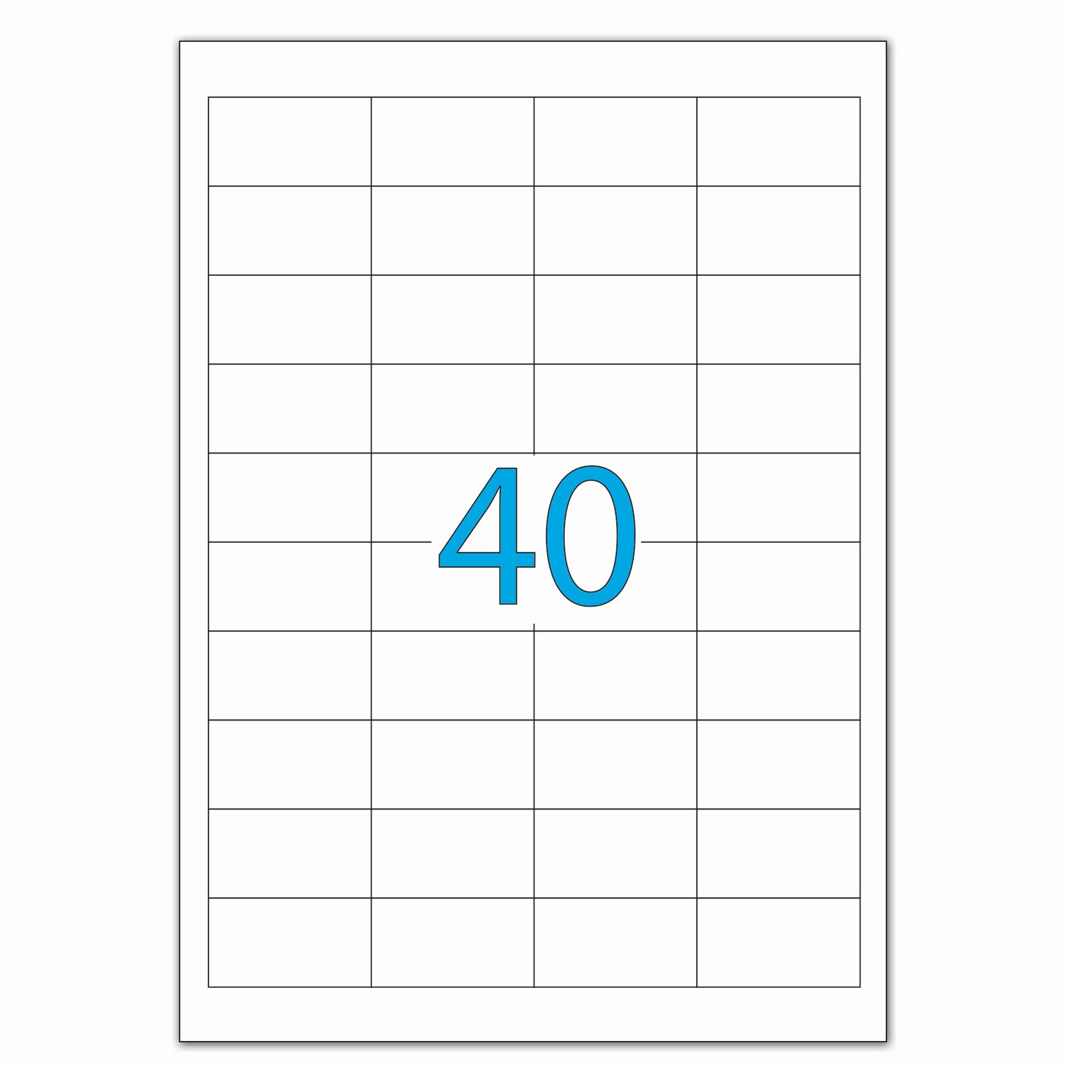 картинка Этикетки самоклеющиеся, А4, 50 л, по 40 шт, белый, Lomond, 2100195 от магазина Альфанит в Кунгуре