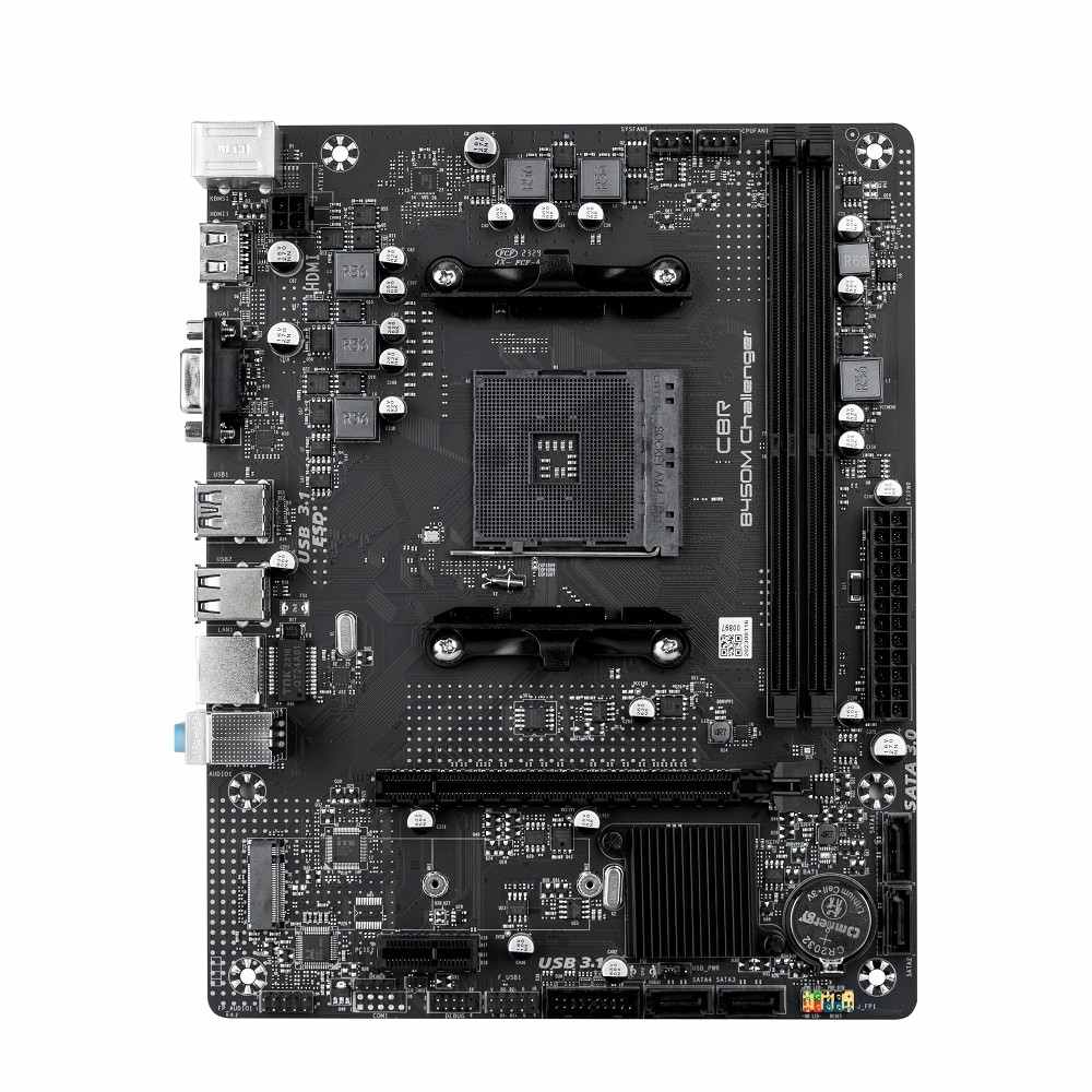 картинка Системная плата CBR AM4 B450M Challenger, mATX DDR4 от магазина Альфанит в Кунгуре