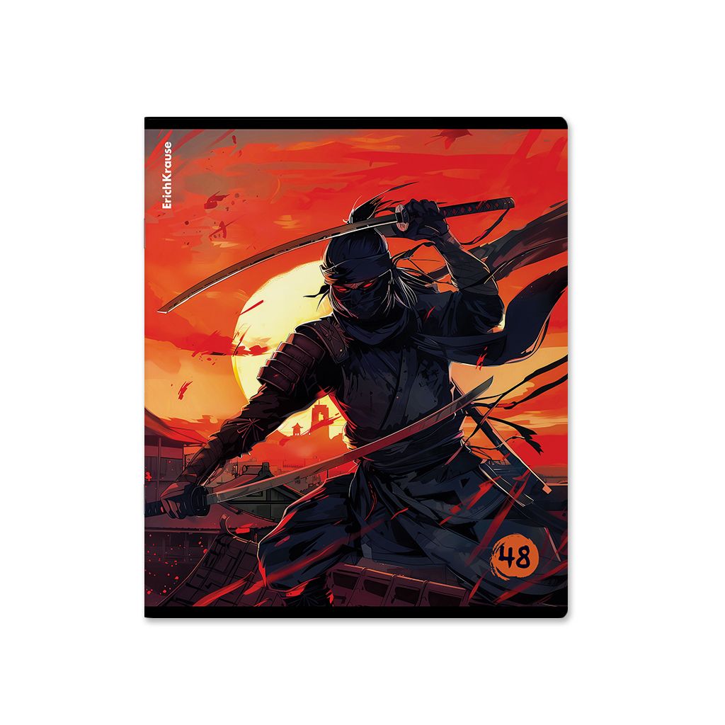 картинка Тетрадь 48 л, А5, клетка, "Samurai", Erich Krause, 63312 от магазина Альфанит в Кунгуре