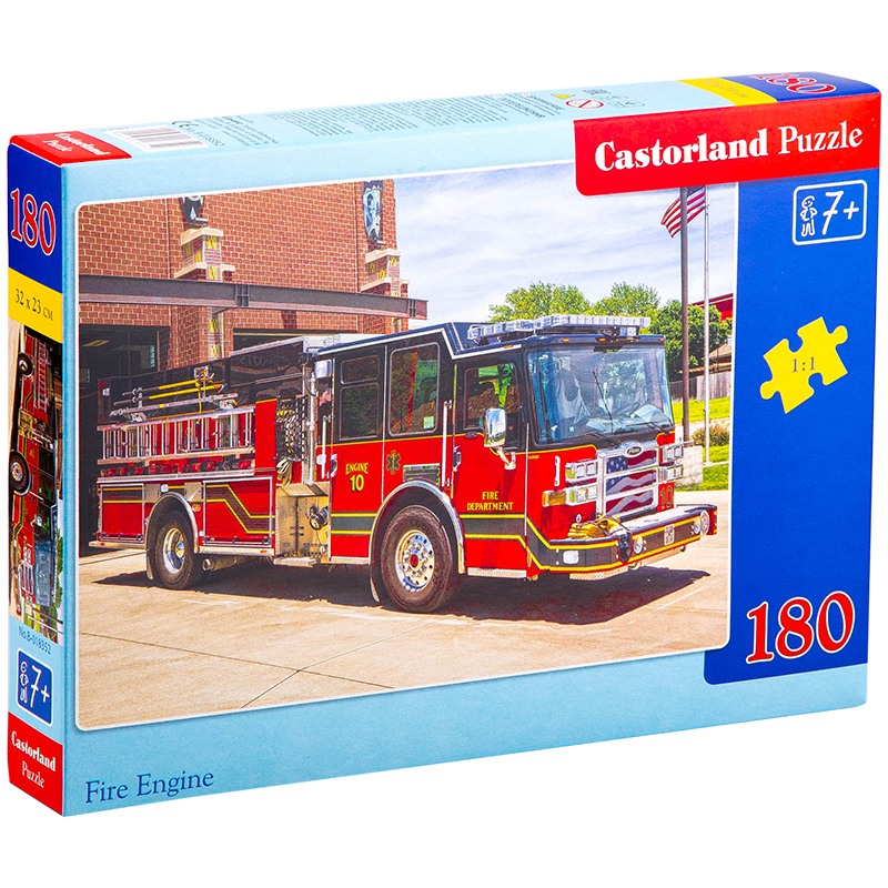 картинка Пазл 180 эл., "Fire Engine", Castorland Puzzle, 018352 от магазина Альфанит в Кунгуре