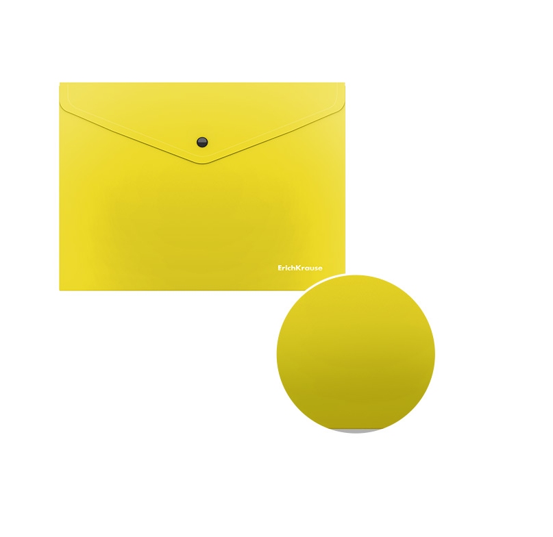 картинка Папка-конверт на кнопке, С6, 180 мкм, "Glossy Neon", Erich Krause, 50303 от магазина Альфанит в Кунгуре