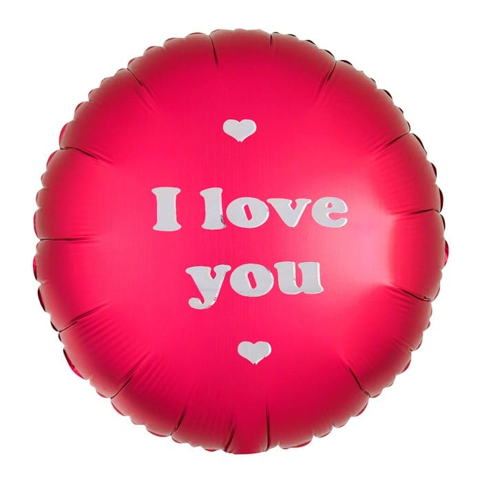 картинка Шар воздушный фольгированный, 18", красный, "Люблю тебя", 3903136, QQLY-B0760 от магазина Альфанит в Кунгуре