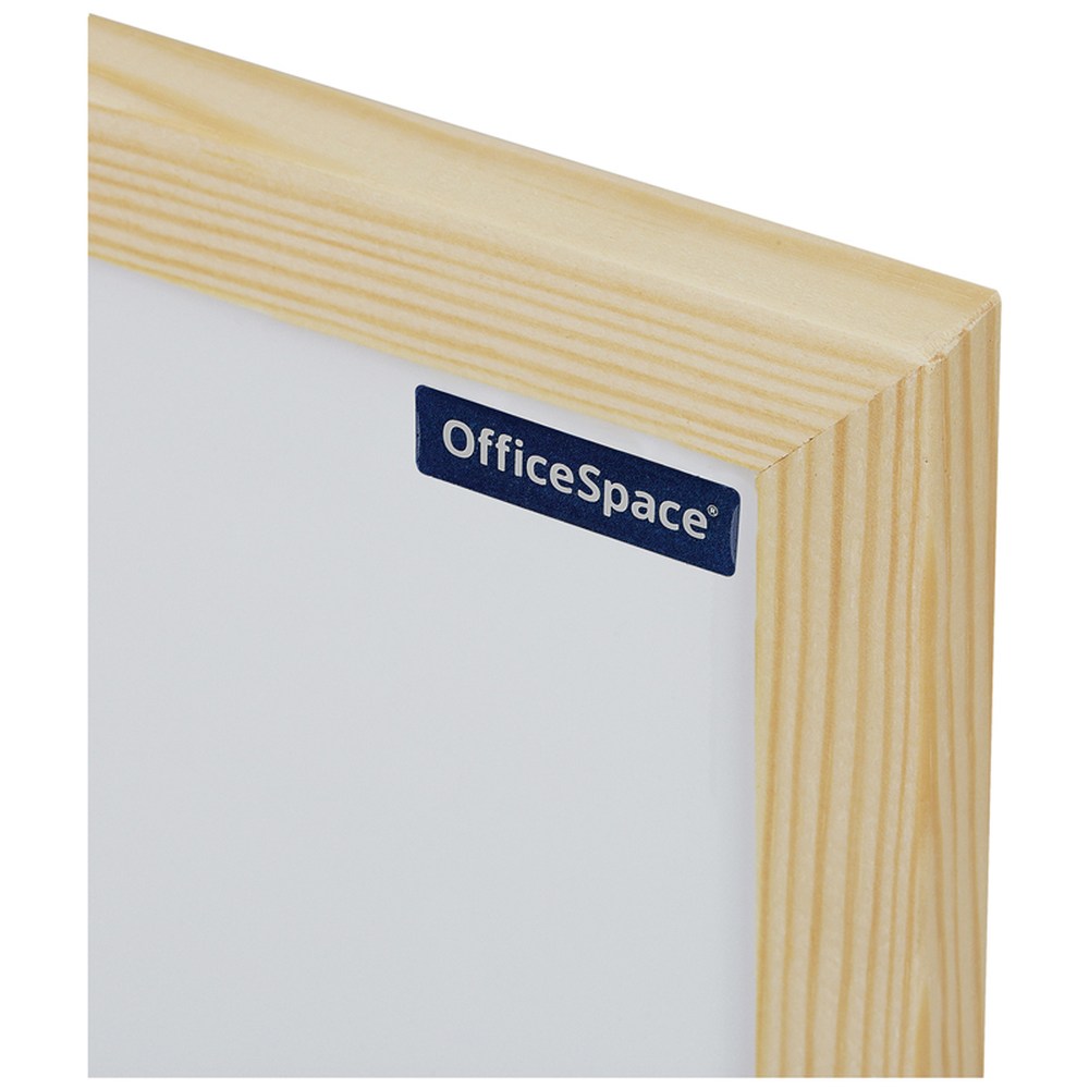 картинка Доска магнитно-маркерная, 48,4*34,2 см (А3), деревянная рамка, OfficeSpace, 307404 от магазина Альфанит в Кунгуре