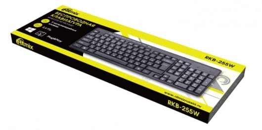 картинка Клавиатура беспроводная Ritmix 255W, черный, RKB-255W от магазина Альфанит в Кунгуре