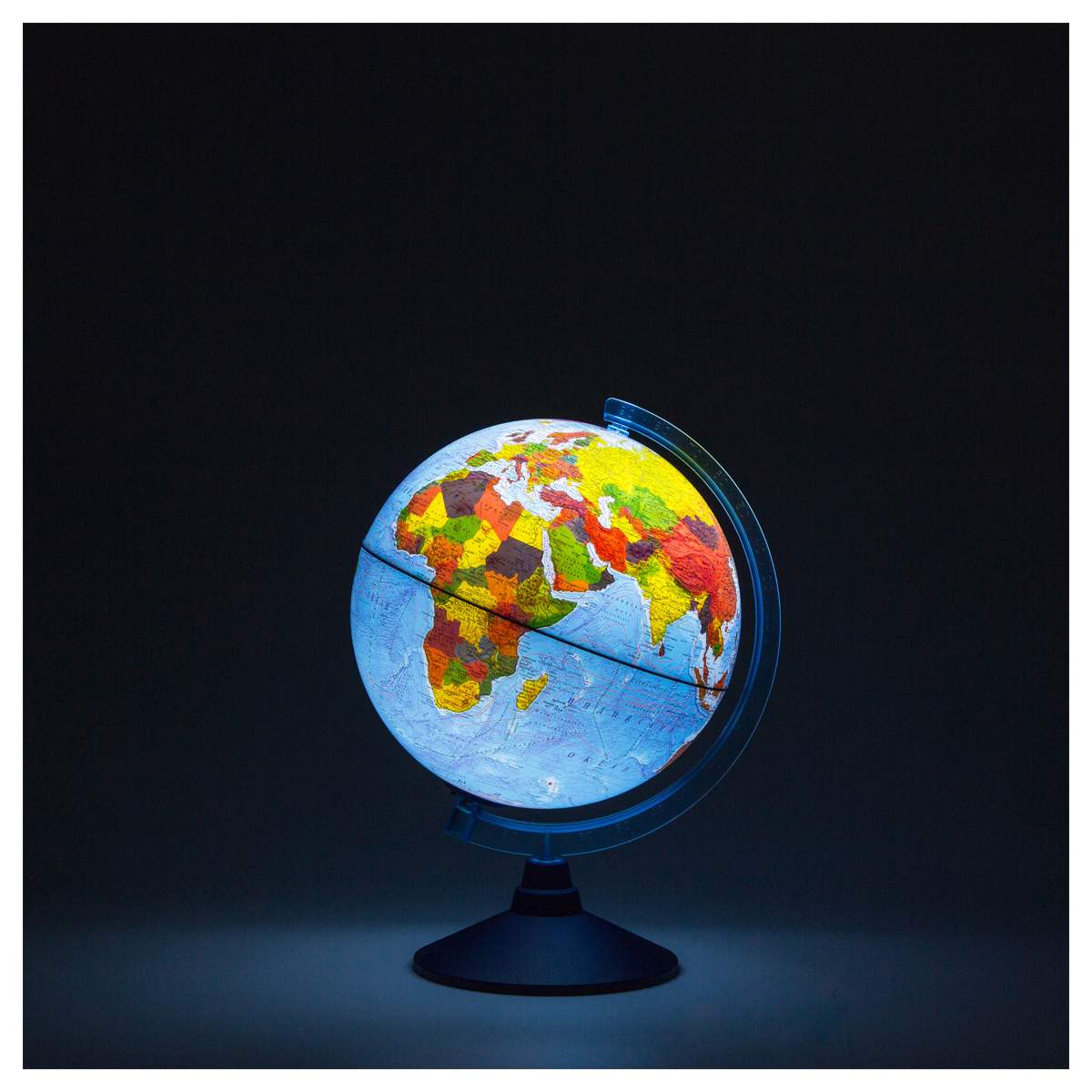картинка Глобус физико-политический, 32 см, с подсветкой, на подставке, "Интерактивный", Globen, INT13200291 от магазина Альфанит в Кунгуре