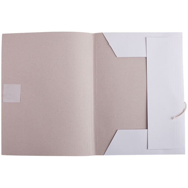 картинка Папка на завязках, А4, 300 г/м2, до 200 л, картон, белый, немелованный, OfficeSpace, 257309 от магазина Альфанит в Кунгуре