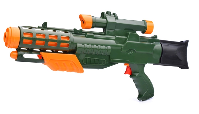 картинка Пистолет водный, 58*26*7 см, пластик, зеленый, КНР, LD-112E от магазина Альфанит в Кунгуре