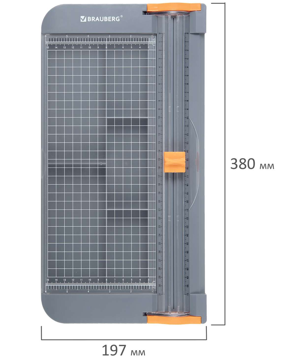картинка Резак роликовый А4, на 12 л, длина реза 310 мм, пластик, "Special", BRAUBERG, 532329 от магазина Альфанит в Кунгуре