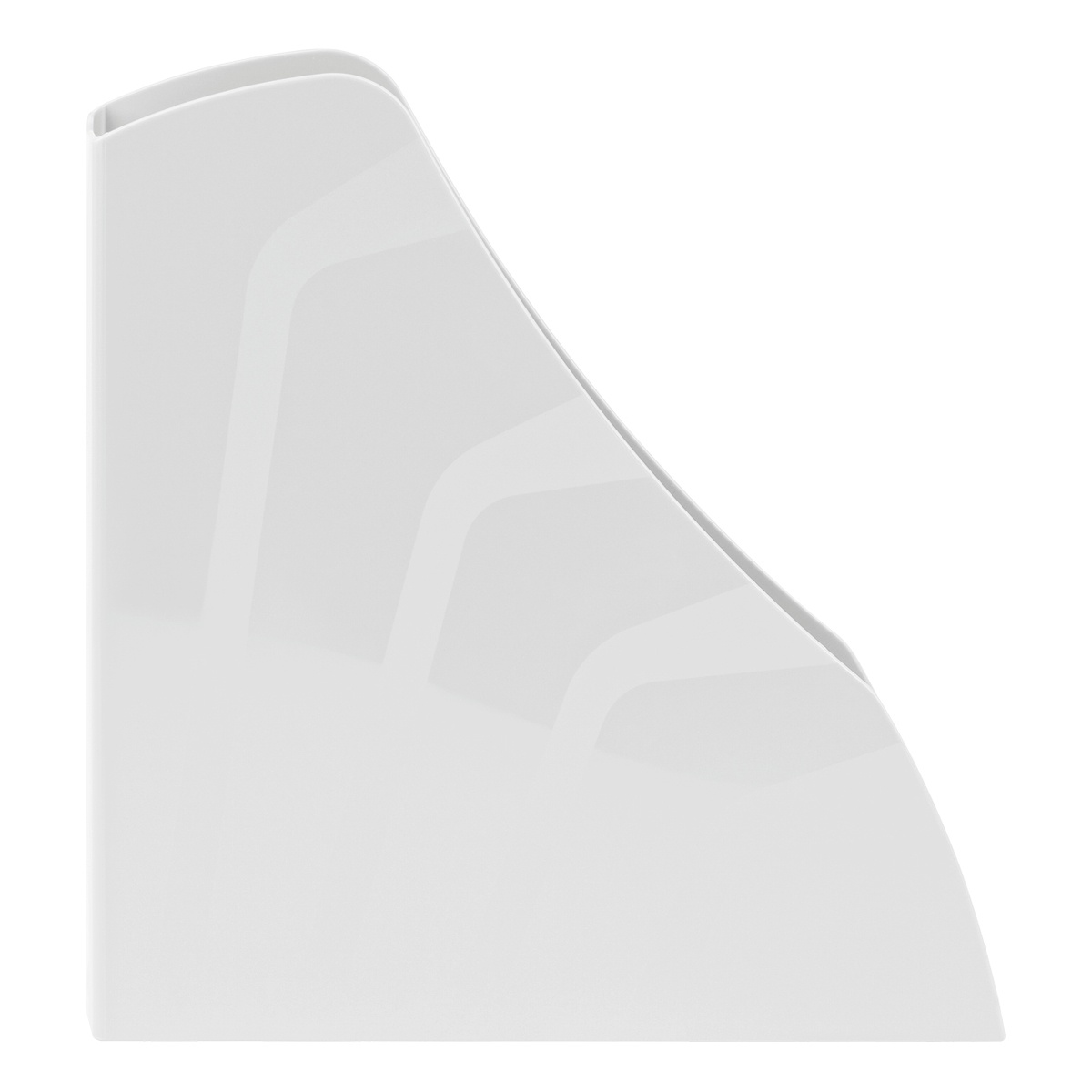 картинка Лоток для бумаг вертикальный 1 отдел, 275*265*80 мм, пластик, белый, "Вектор", СТАММ, ЛТВ-30441 от магазина Альфанит в Кунгуре
