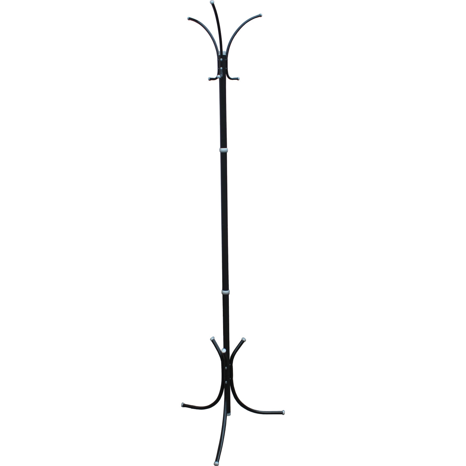 картинка Вешалка-стойка Нова-5, 1,89 м, основание 46*52 см, 3 крючка, металл, черная, 602345 от магазина Альфанит в Кунгуре