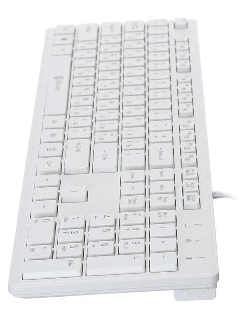 картинка Клавиатура проводная Oklick 500M, USB, белый, 1061586 от магазина Альфанит в Кунгуре