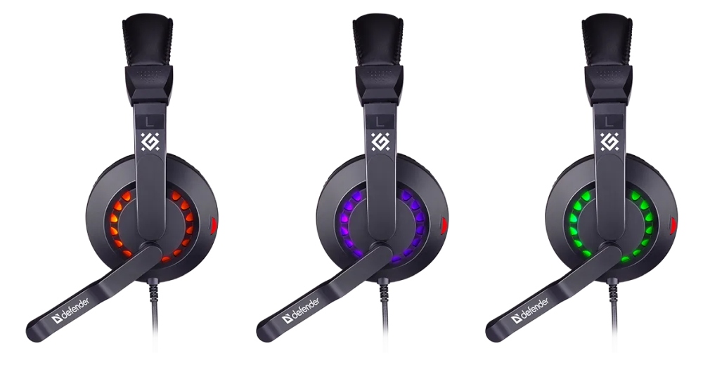 картинка Комплект проводной (мышь + гарнитура + коврик) игровой Defender Nemesida MHP-128, USB, 52128 от магазина Альфанит в Кунгуре