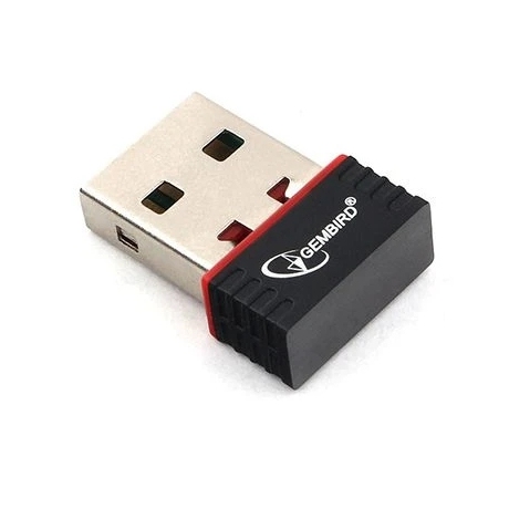 картинка Адаптер Wi-Fi USB Gembird 150Mбит, USB, 802 11b/g/n, микро, черный от магазина Альфанит в Кунгуре