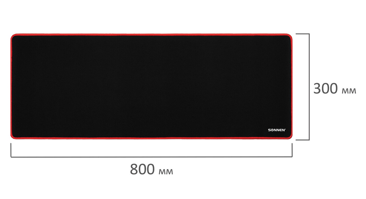 картинка Коврик для мыши SONNEN "BLACK TITAN XL", 800*300*3 мм, черный, 513615 от магазина Альфанит в Кунгуре