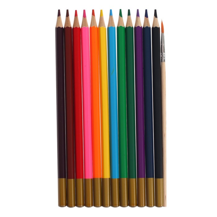 картинка Карандаши цветные акварельные, 12 цв, 4М, "Trio Mega Soft", deVente, 5022121 от магазина Альфанит в Кунгуре