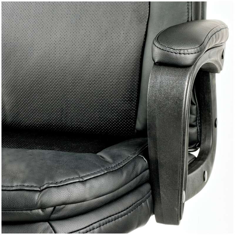 картинка Кресло руководителя Helmi "HL-E22 Advantage", кожзам, черный, 283026 от магазина Альфанит в Кунгуре