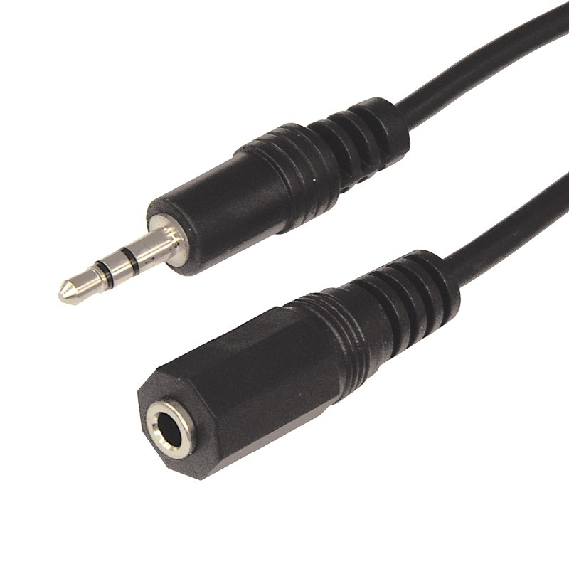 картинка Кабель-удлинитель 3,5 Jack(M)-3.5Jack(F), Rexant, 1,5 м, черный от магазина Альфанит в Кунгуре