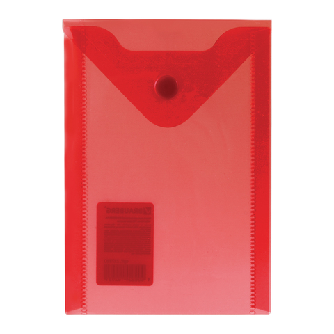 картинка Папка-конверт на кнопке, А6, 180 мкм, красный, BRAUBERG, 227320 от магазина Альфанит в Кунгуре