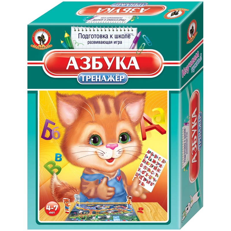 картинка Игра настольная обучающая, "Азбука", Русский стиль, 03400 от магазина Альфанит в Кунгуре