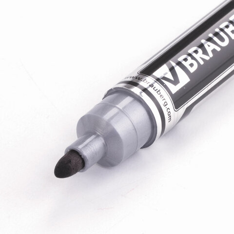 картинка Маркер перманентный, 5 мм, круглый, черный, "Neo", BRAUBERG, 150480 от магазина Альфанит в Кунгуре