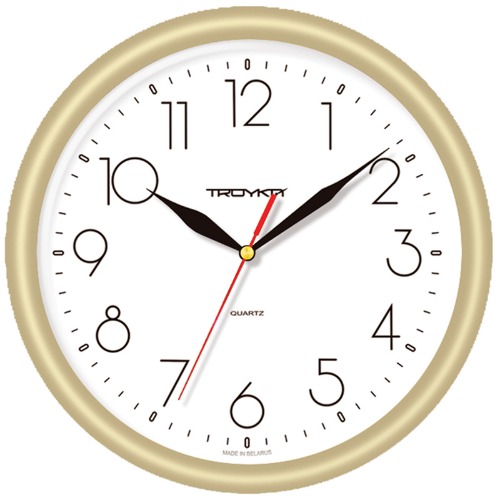 картинка Часы настенные, 24*24 см, круглые, плавный ход, Troyka,  21271212 от магазина Альфанит в Кунгуре