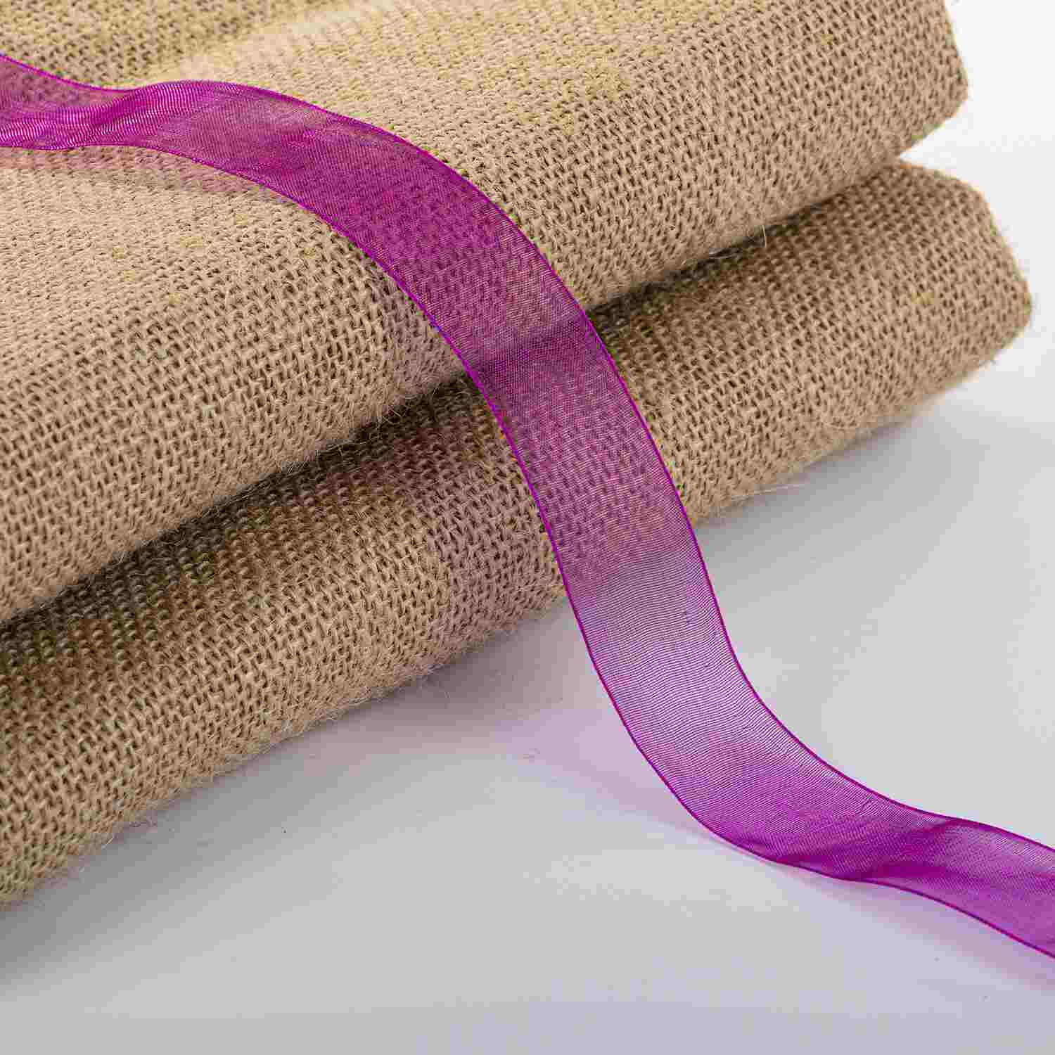 картинка Лента для оформления подарка, 25мм*30м, органза, фиолетовый, BRAUBERG, 591542 от магазина Альфанит в Кунгуре
