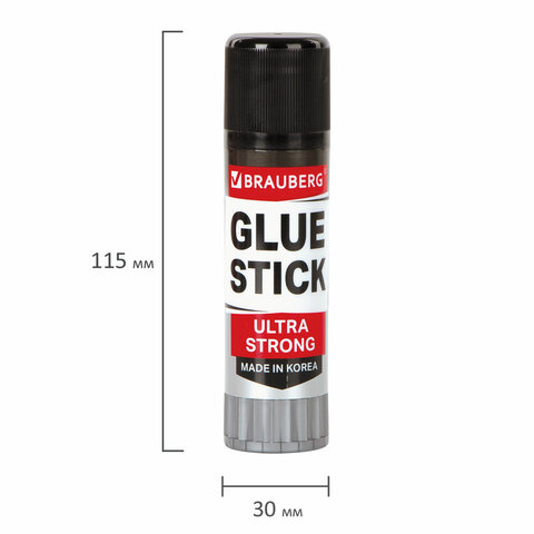 картинка Клей-карандаш, 36 гр, усиленный, "Ultra Strong", BRAUBERG, 229546 от магазина Альфанит в Кунгуре