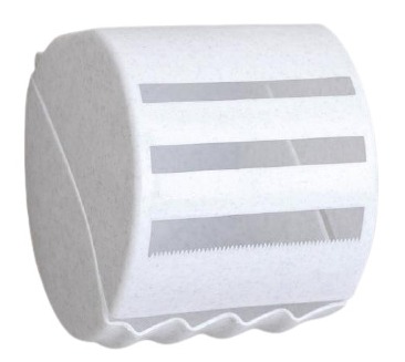 картинка Держатель для туалетной бумаги, 12*12 см, пластик, мраморный, белый, BranQ, 5461737 от магазина Альфанит в Кунгуре
