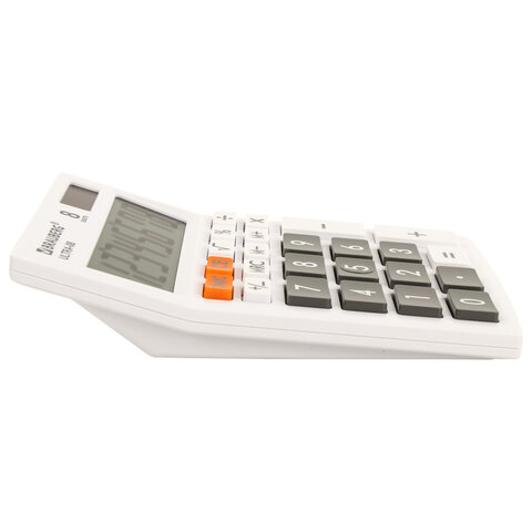 картинка Калькулятор настольный, 8 разрядов, 15,4*11,5 см, белый, компактный, "ULTRA-08-WT", BRAUBERG, 250512 от магазина Альфанит в Кунгуре