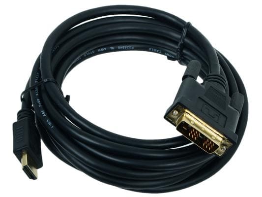 картинка Кабель HDMI-DVI Gembird 3,0 м, позолоченные контакты, черный, CC-HDMI-DVI-10 от магазина Альфанит в Кунгуре