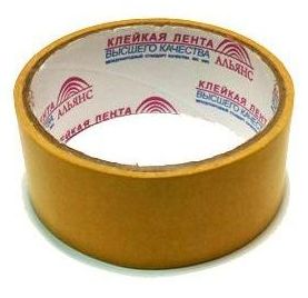 картинка Скотч двусторонний, 38мм*5м, полипропиленовая основа, Альянс, 0055 от магазина Альфанит в Кунгуре