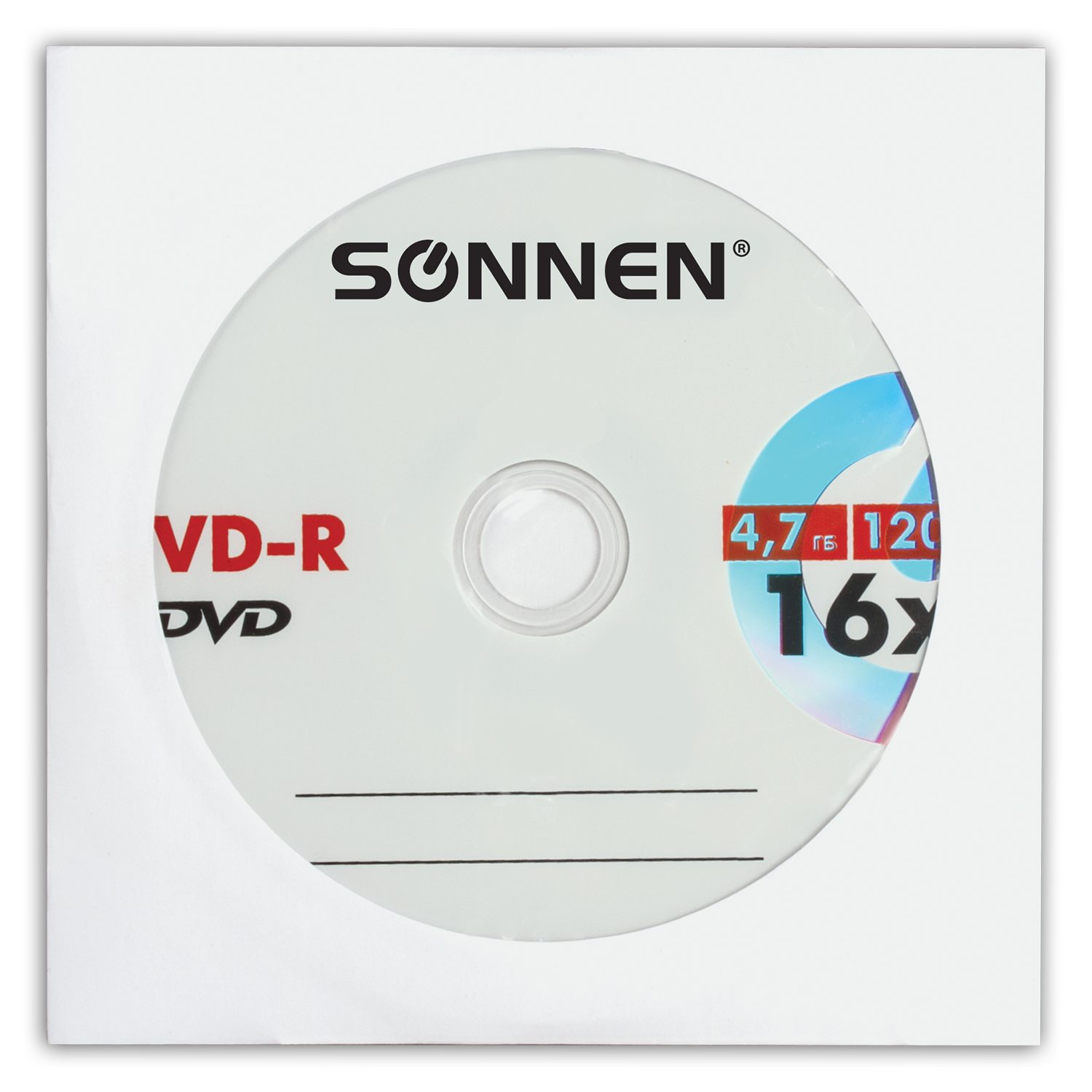 картинка Диск DVD-R SONNEN Slim Case, 1 шт, 16х, 4,7 Gb, 512576 от магазина Альфанит в Кунгуре