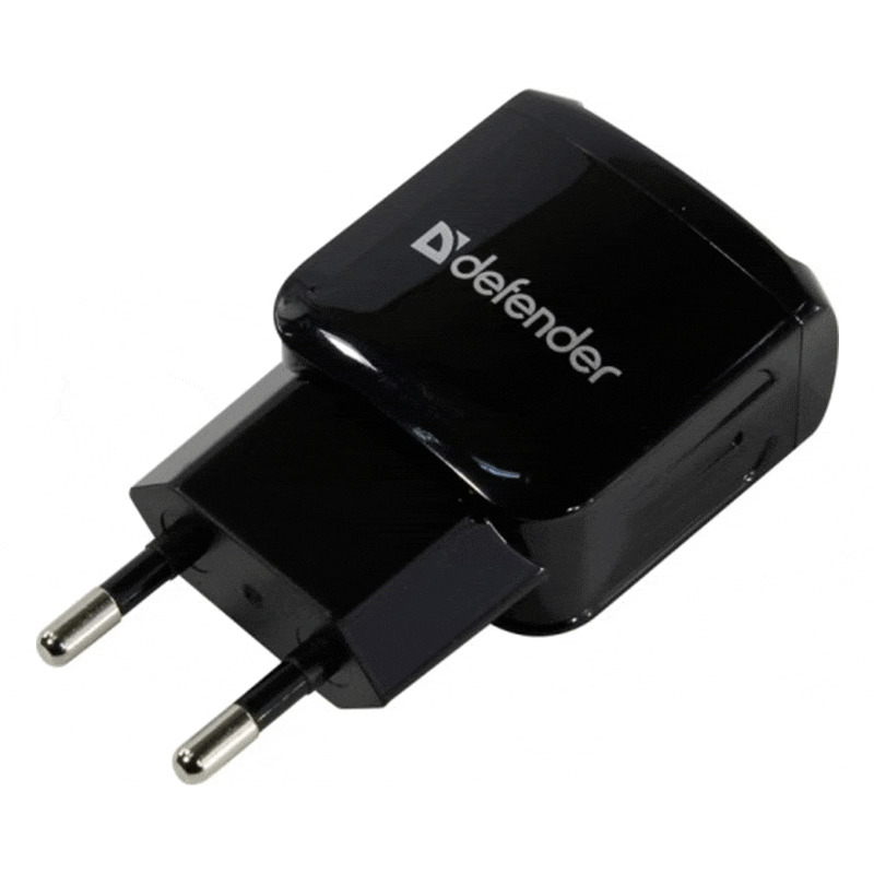 картинка Зарядное устройство Defender EPA-13 2xUSB Black 83840 от магазина Альфанит в Кунгуре