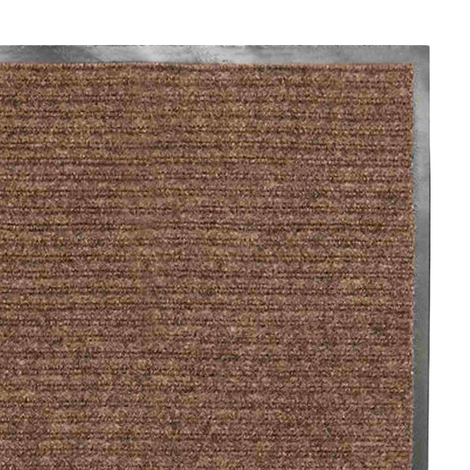 картинка Коврик входной, 120*150 см, влаговпитывающий, ворсовый, ребристый, коричневый, LAIMA, 602876 от магазина Альфанит в Кунгуре