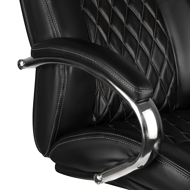 картинка Кресло руководителя Helmi "Сonvince HL-ES11", экокожа, черный, прочный, 323010 от магазина Альфанит в Кунгуре