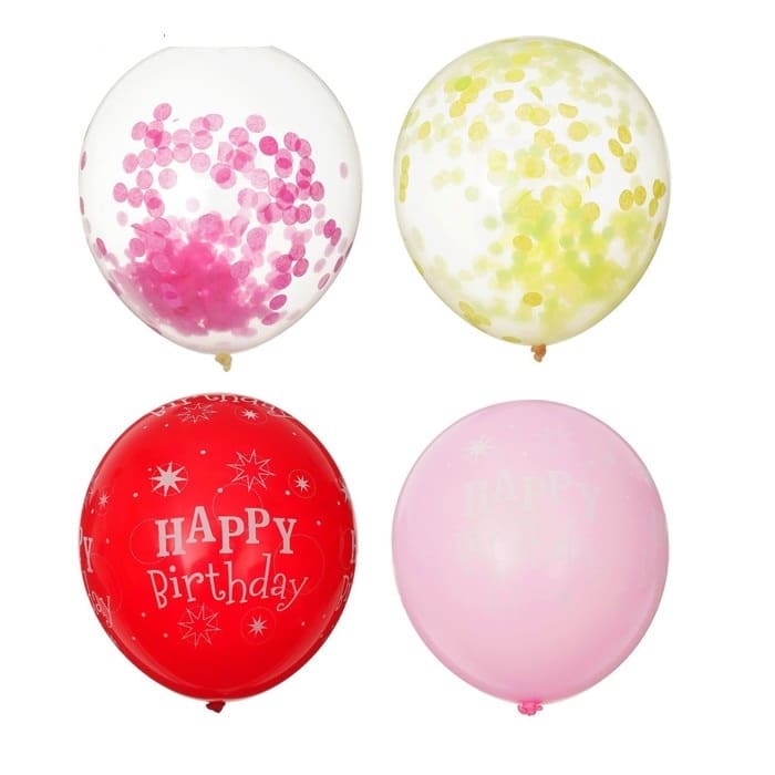 картинка Набор шаров воздушных  7 шт, с наполнением, "С Днем Рождения!", 3530276 от магазина Альфанит в Кунгуре