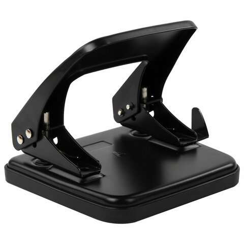 картинка Дырокол, 2 отверстия, на 25 л, металл, черный, "Classic", BRAUBERG, 229697 от магазина Альфанит в Кунгуре