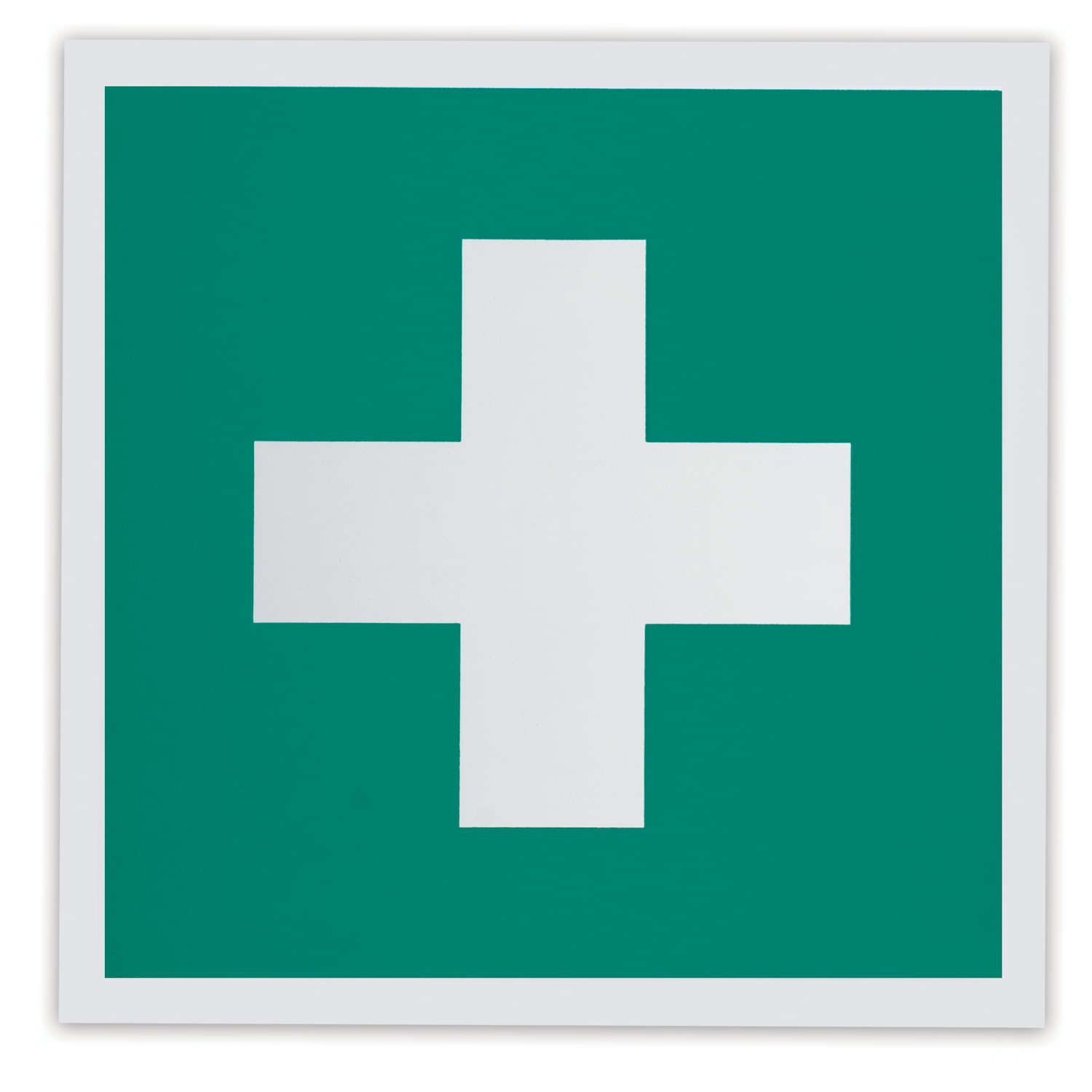 картинка Знак вспомогательный, 20*20 см, самоклеящийся, "Аптечка первой медицинской помощи", ЕС01 от магазина Альфанит в Кунгуре